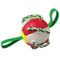 Brinquedo Interativo Bola Frisbee para Cães Vermelho/Branco - Estilo.e