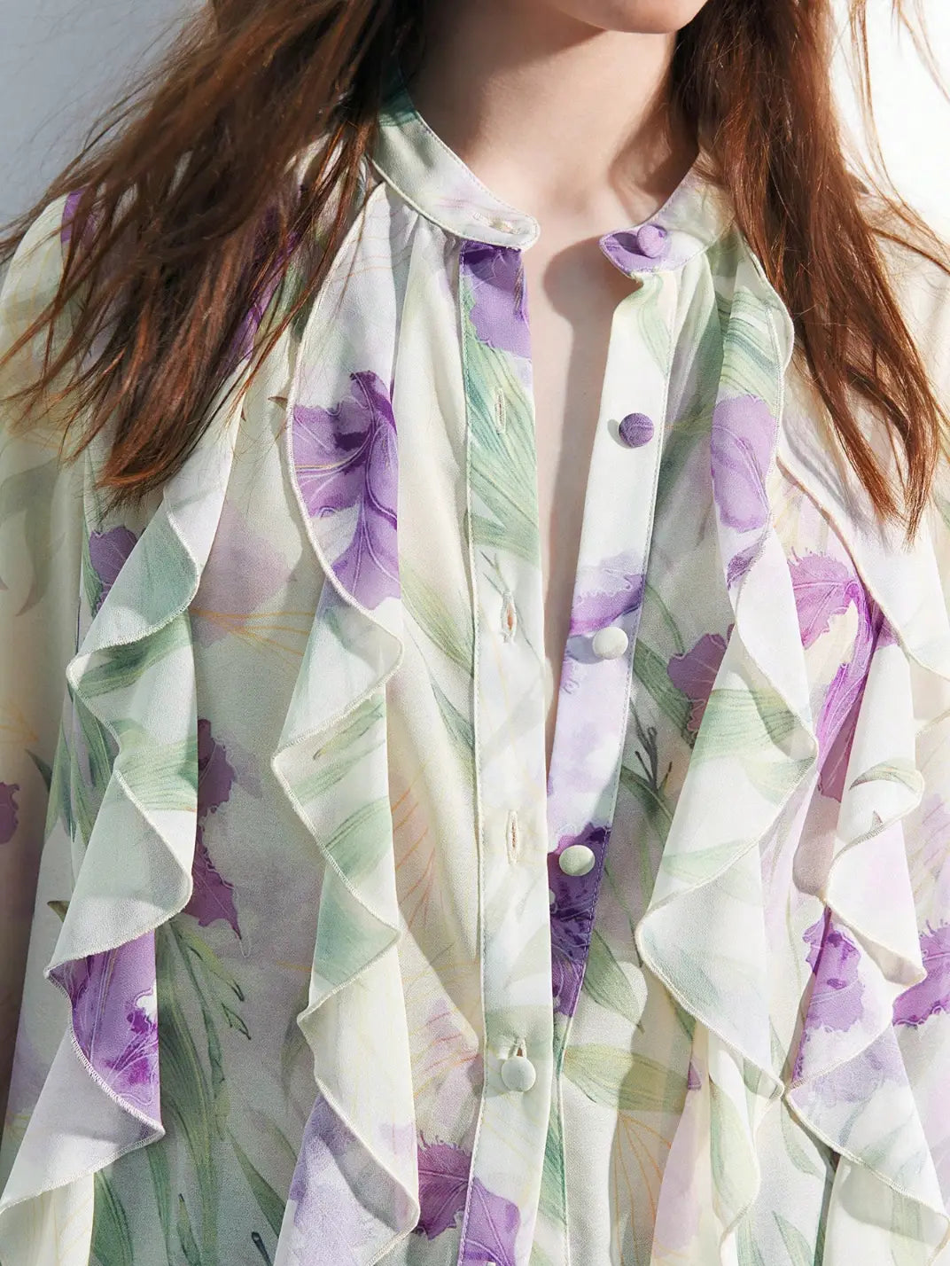 Blusa Feminina Manga Longa Babado Floral - EstiloE, Blusa Feminina, Blusa Manga Longa, Camisa Floral, Blusa Floral, Camisa Feminina Floral Camisa Feminina, Camisa Feminina Manga Longa, Camisa Feminina Estampada