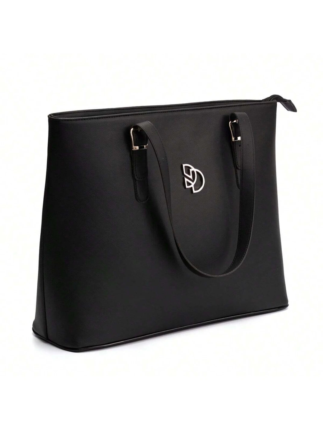 Bolsa Grande Basic Lisa Preta - EstiloE, Bolsa de Ombro, Bolsa Grande, Bolsa Grande Feminina, Bolsa Casual, Bolsa Feminina, Bolsa Elegante, Bolsa Básica, Bolsa Minimalista, Bolsa Grande Preta