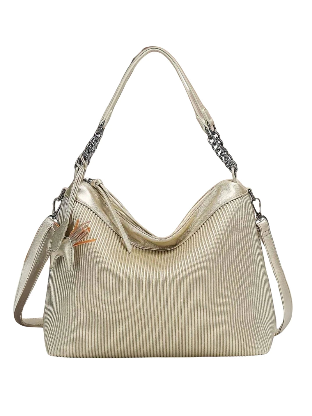Bolsa Grande Canelado Soft Dourado EstiloE, Bolsa Feminina Grande, Bolsa de Ombro, Bolsa Grande, Bolsa Grande Feminina, Bolsa Casual, Bolsa Dourada Grande, Bolsa de Couro