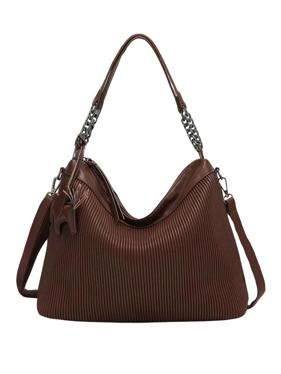 Bolsa Grande Canelado Soft Marrom EstiloE, Bolsa Feminina Grande, Bolsa de Ombro, Bolsa Grande, Bolsa Grande Feminina, Bolsa Casual, Bolsa Marrom Grande
