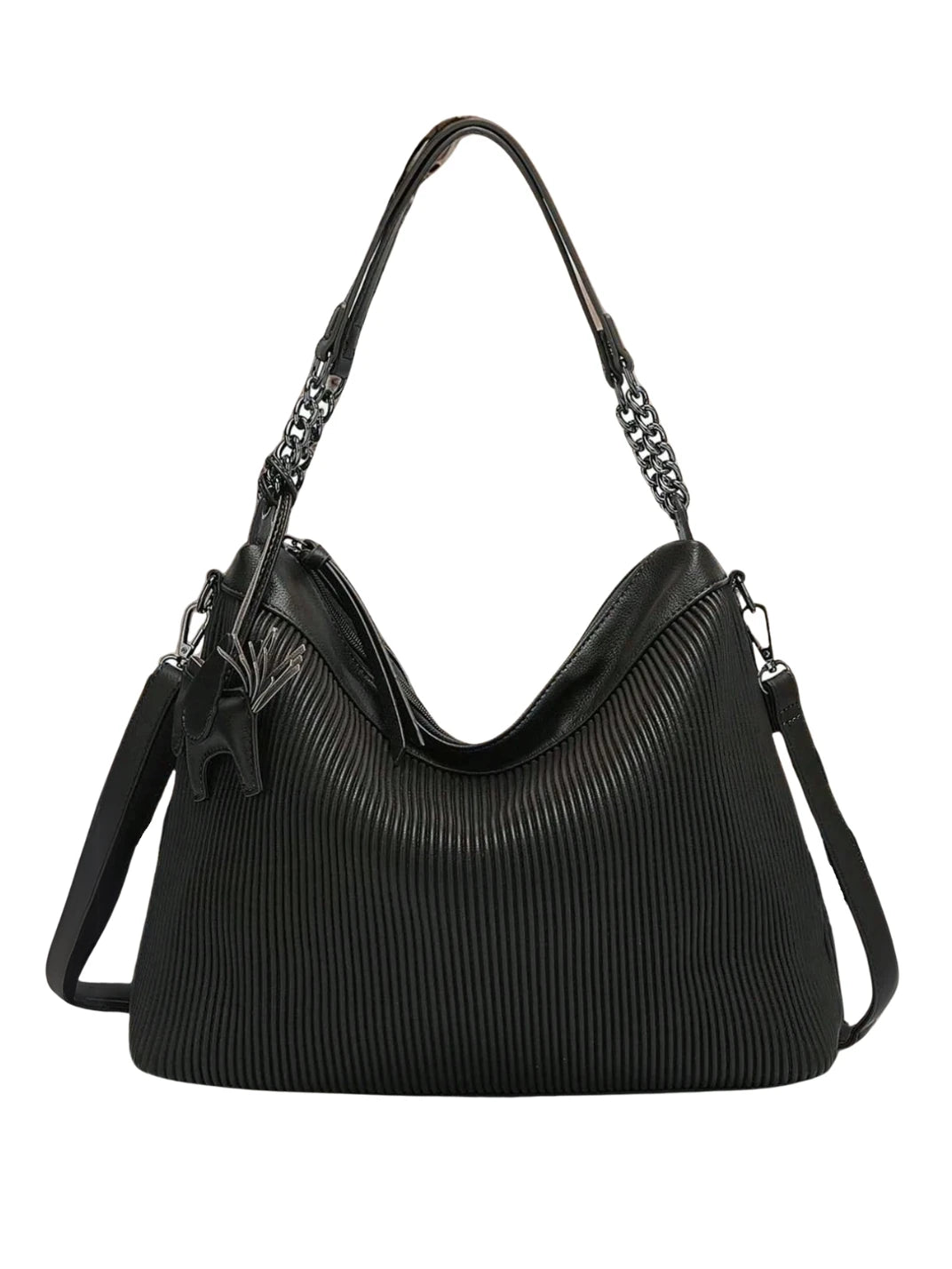 Bolsa Grande Canelado Soft Preto EstiloE, Bolsa Feminina Grande, Bolsa de Ombro, Bolsa Grande, Bolsa Grande Feminina, Bolsa Casual, Bolsa Preto Grande