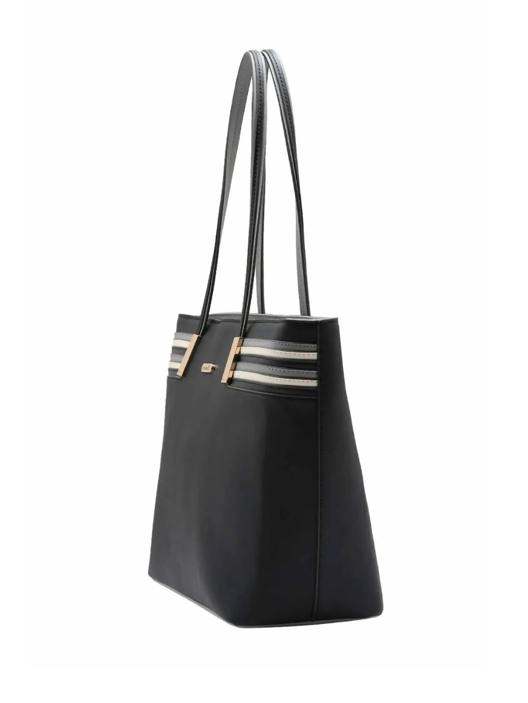 Bolsa Grande Detalhe Listras Chic Preto - EstiloE, Bolsa de Ombro, Bolsa Grande, Bolsa Grande Feminina, Bolsa Casual, Bolsa Feminina, Bolsa Elegante, Bolsa de Couro