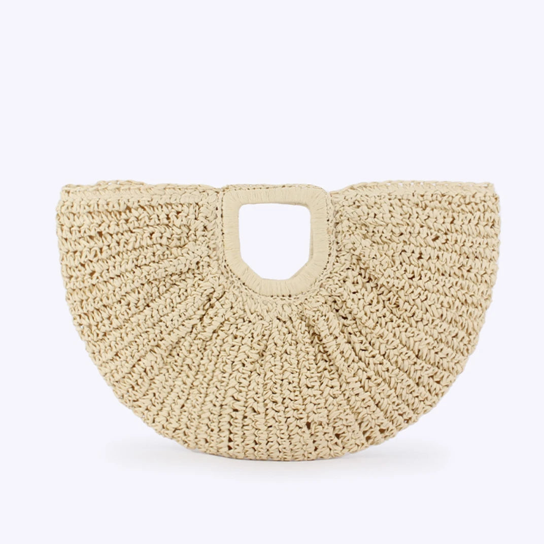 Bolsa de Palha Meia Lua Glam EstiloE, Bolsa de Palha, Bolsa de Praia, Bolsa Grande, Bolsa de Praia de Palha, Bolsa Feminina, Bolsa Grande de Praia, Bolsa Boho, Bolsa de Mão, Bolsa Elegante