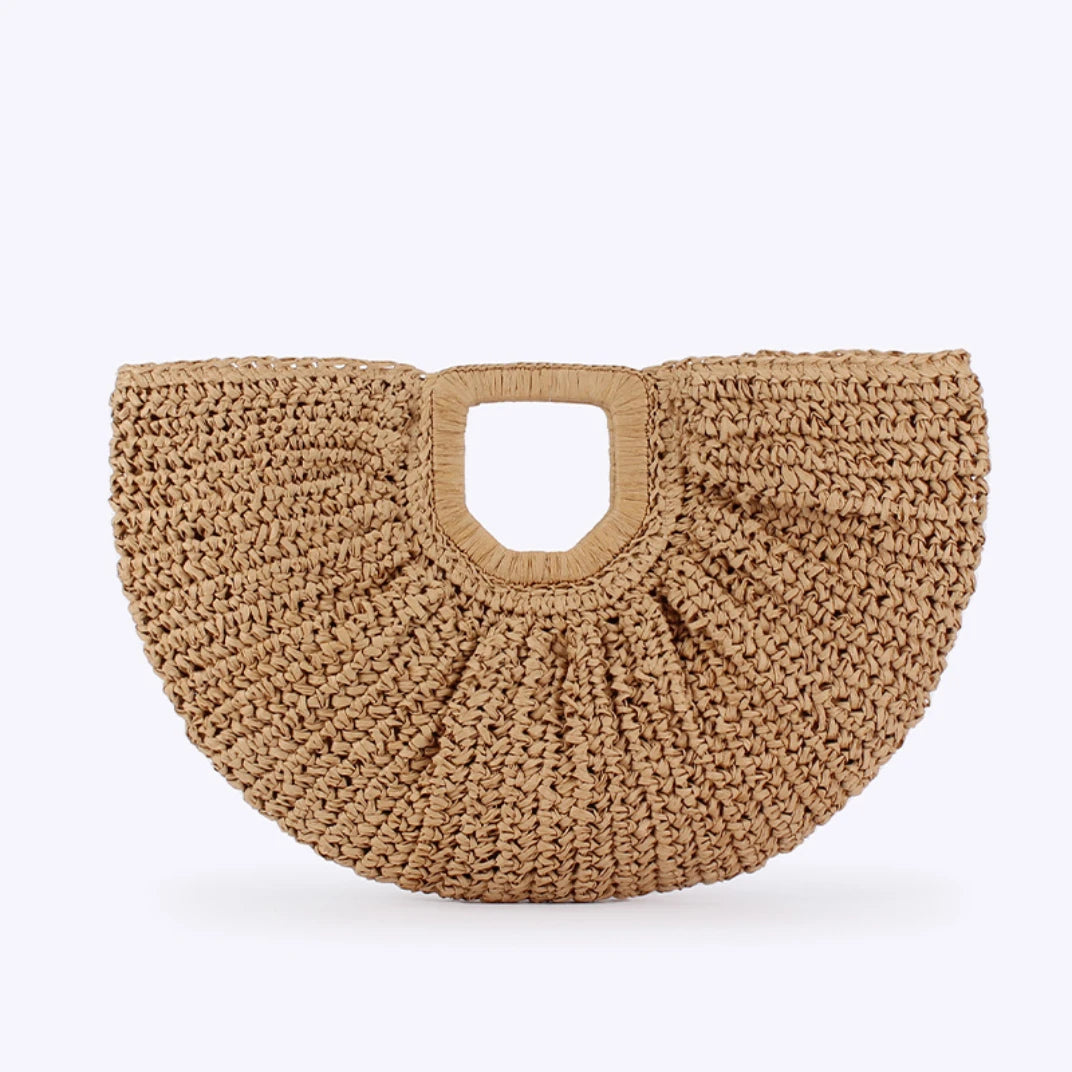 Bolsa de Palha Meia Lua Glam EstiloE, Bolsa de Palha, Bolsa de Praia, Bolsa Grande, Bolsa de Praia de Palha, Bolsa Feminina, Bolsa Grande de Praia, Bolsa Boho, Bolsa de Mão, Bolsa Elegante