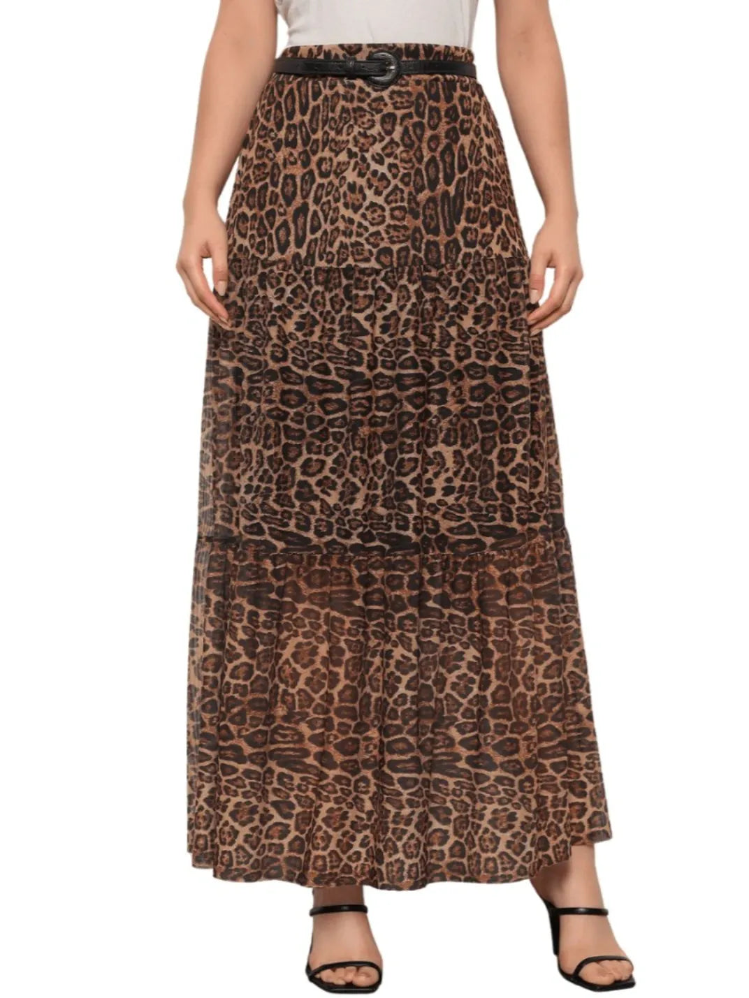 Saia Longa Oncinha Tres Marias - EstiloE, Saia Longa, Saia Tule, Saia Feminina, Saia Casual, Saia Franzida, Saia Longa Estampada, Saia Tres Marias