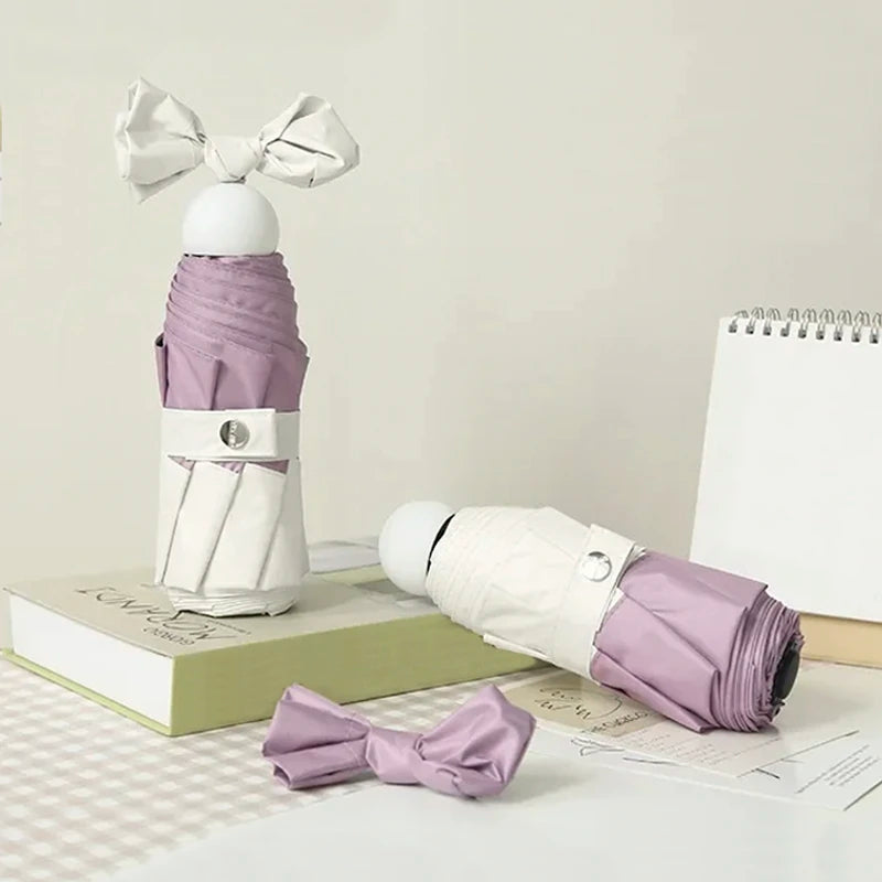 Sombrinha Mini Bicolor Lilac - Estilo.E, Sombrinha, Sombrinha com Proteção Solar, Sombrinha Mini, Mini Guarda Chuva, Sombrinha Pequena, Guarda Chuva de Bolsa, Sombrinha de Chuva