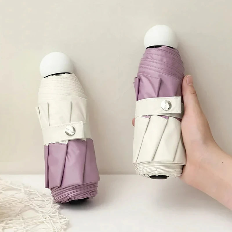 Sombrinha Mini Bicolor Lilac - Estilo.E, Sombrinha, Sombrinha com Proteção Solar, Sombrinha Mini, Mini Guarda Chuva, Sombrinha Pequena, Guarda Chuva de Bolsa, Sombrinha de Chuva