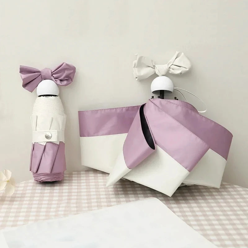 Sombrinha Mini Bicolor Lilac - Estilo.E, Sombrinha, Sombrinha com Proteção Solar, Sombrinha Mini, Mini Guarda Chuva, Sombrinha Pequena, Guarda Chuva de Bolsa, Sombrinha de Chuva