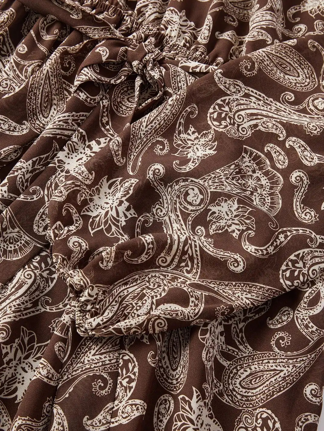 Vestido Longo Franzido Manga Longa Boho- EstiloE, Vestido Manga Longa Bufante, Vestido Longo, Vestido Manga Longa, Vestido Boho, Vestido Elegante, Vestido Casual, Vestido Chiffon, Vestido Estampa Paislay, Vestido Boho Chic