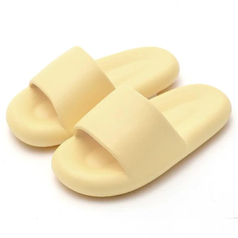 Chinelo Nuvem Feminino Confort Amarelo - Estilo.E