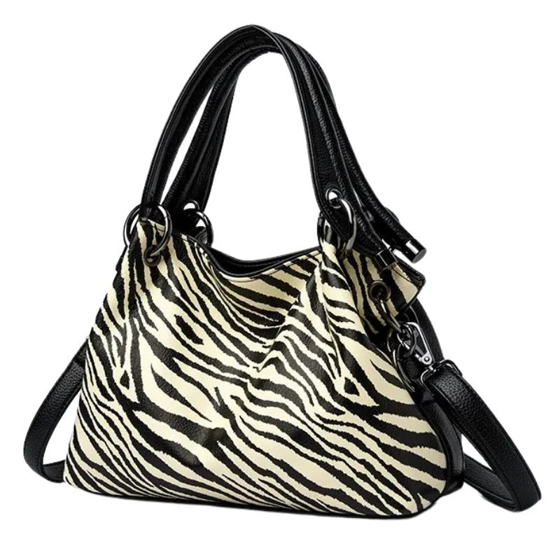 Bolsa de Ombro Animal Print Estampa Onça, Bolsa Feminina, Bolsa Feminina Média, Bolsa de ombro, Bolsa Animal Print