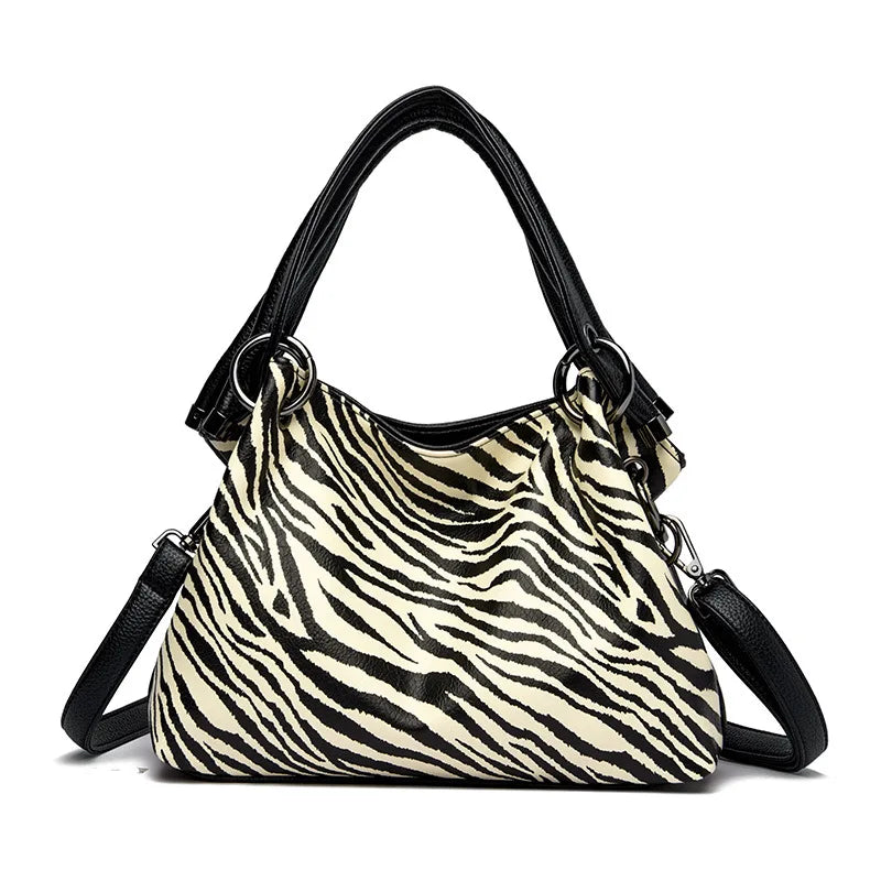 Bolsa de Ombro Animal Print Estampa Zebra, Bolsa Feminina, Bolsa Feminina Média, Bolsa de ombro, Bolsa Animal Print