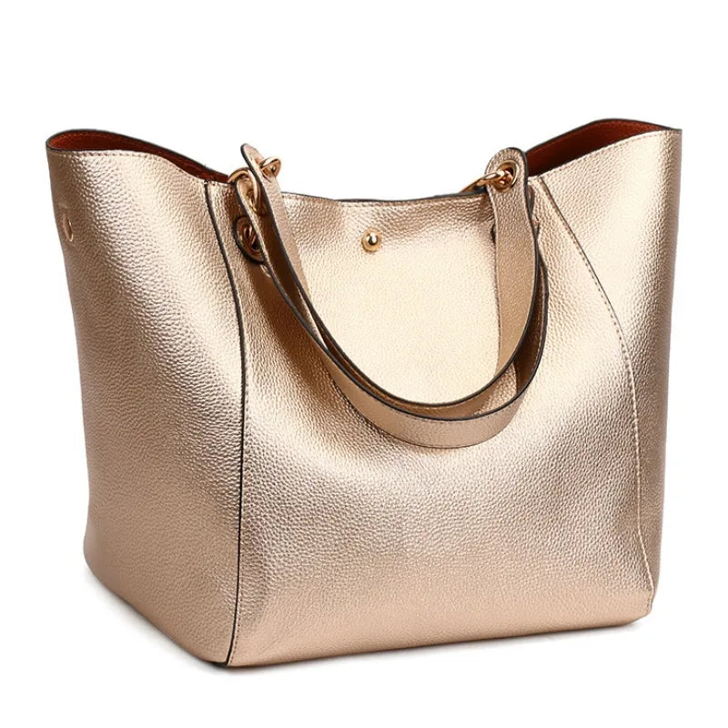 Bolsa Feminina Grande Maxi Lux Dourado - Estilo.E, Bolsas Feminina Grandes, Bolsa Grande, Bolsa Feminina de Ombro, Bolsa Feminina, Bolsa de Ombro, Bolsa Dourada