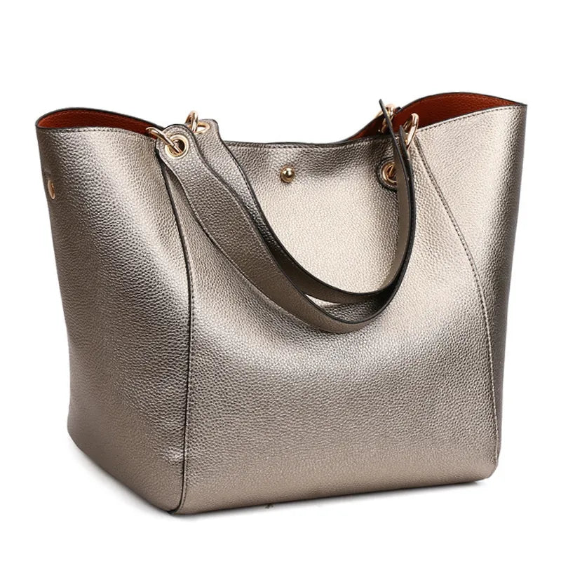 Bolsa Feminina Grande Maxi Lux Bronze - Estilo.E, Bolsas Feminina Grandes, Bolsa Grande, Bolsa Feminina de Ombro, Bolsa Feminina, Bolsa de Ombro, Bolsa Bronze