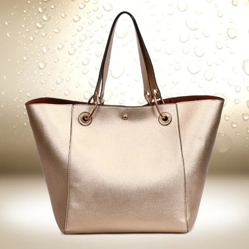 Bolsa Feminina Grande Maxi Lux Dourado - Estilo.E, Bolsas Feminina Grandes, Bolsa Grande, Bolsa Feminina de Ombro, Bolsa Feminina, Bolsa de Ombro, Bolsa Dourada