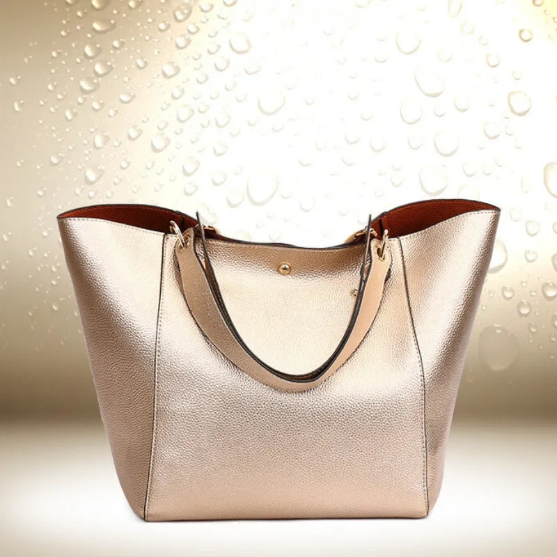 Bolsa Feminina Grande Maxi Lux Dourado - Estilo.E, Bolsas Feminina Grandes, Bolsa Grande, Bolsa Feminina de Ombro, Bolsa Feminina, Bolsa de Ombro, Bolsa Dourada