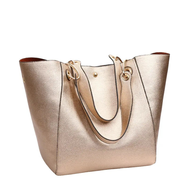 Bolsa Feminina Grande Maxi Lux Dourado - Estilo.E, Bolsas Feminina Grandes, Bolsa Grande, Bolsa Feminina de Ombro, Bolsa Feminina, Bolsa de Ombro, Bolsa Dourada