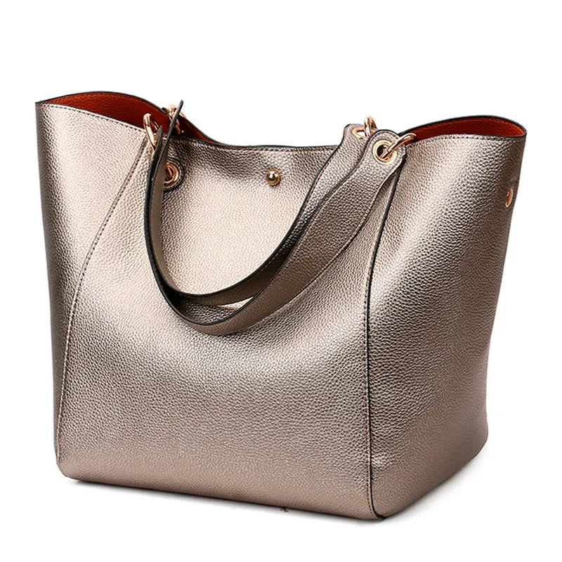 Bolsa Feminina Grande Maxi Lux Bronze - Estilo.E, Bolsas Feminina Grandes, Bolsa Grande, Bolsa Feminina de Ombro, Bolsa Feminina, Bolsa de Ombro, Bolsa Bronze