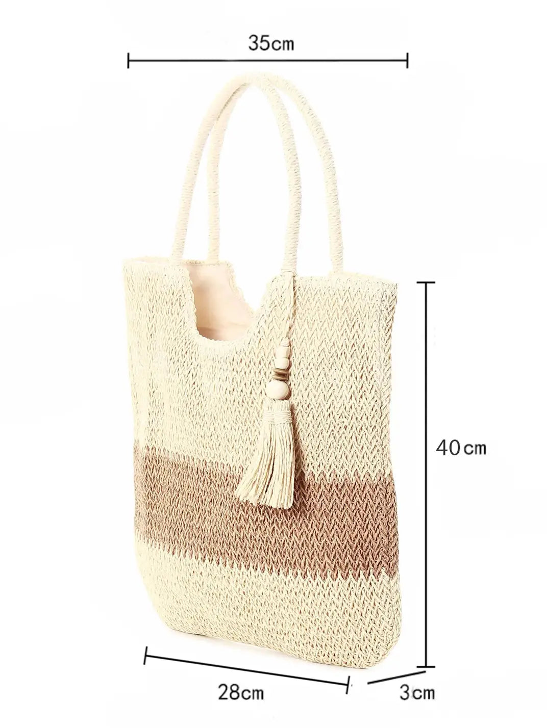Bolsa de Palha Bicolor Bege EstiloE, Bolsa de Palha, Bolsa de Praia, Bolsa Grande, Bolsa de Praia de Palha, Bolsa Feminina, Bolsa Grande de Praia, Bolsa de Croche, Bolsa Boho, Bolsa de Ombro