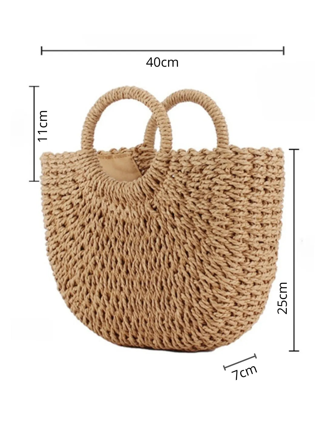 Bolsa de Palha Meia Lua Caqui EstiloE, Bolsa de Palha, Bolsa de Praia, Bolsa Grande, Bolsa de Praia de Palha, Bolsa Feminina, Bolsa Grande de Praia, Bolsa Boho, Bolsa de Mão