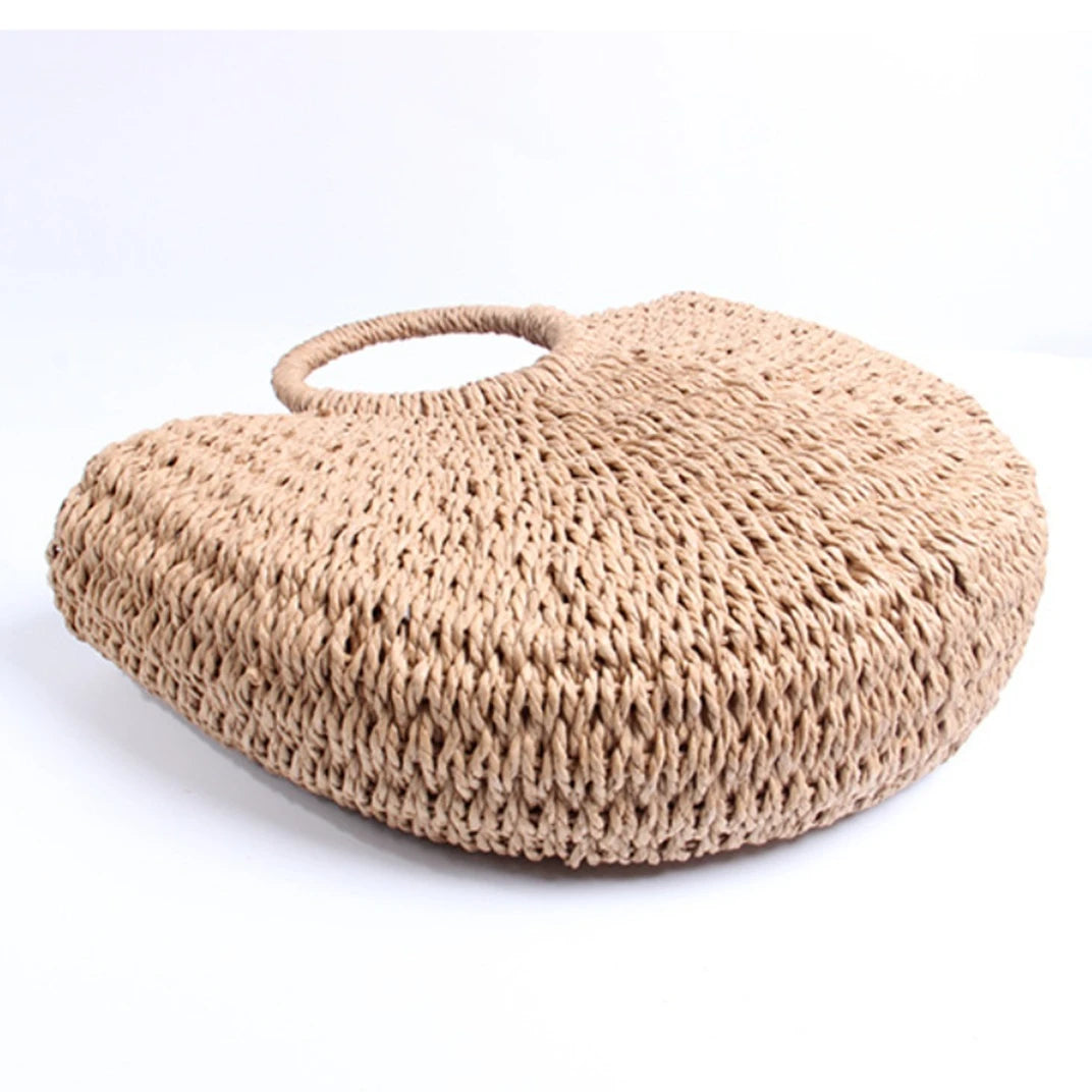 Bolsa de Palha Meia Lua Caqui EstiloE, Bolsa de Palha, Bolsa de Praia, Bolsa Grande, Bolsa de Praia de Palha, Bolsa Feminina, Bolsa Grande de Praia, Bolsa Boho, Bolsa de Mão