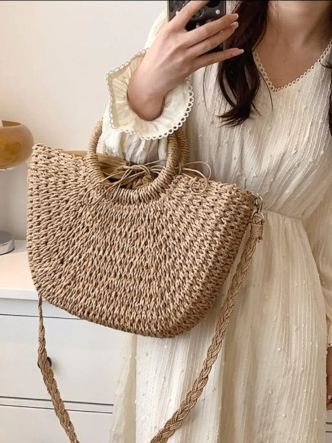 Bolsa de Palha Meia Lua Caqui EstiloE, Bolsa de Palha, Bolsa de Praia, Bolsa Grande, Bolsa de Praia de Palha, Bolsa Feminina, Bolsa Grande de Praia, Bolsa Boho, Bolsa de Mão