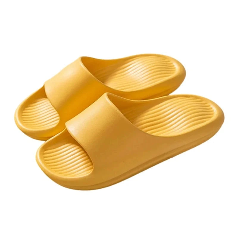 Chinelo Nuvem Feminino Anatômico Amarelo - Estilo.E