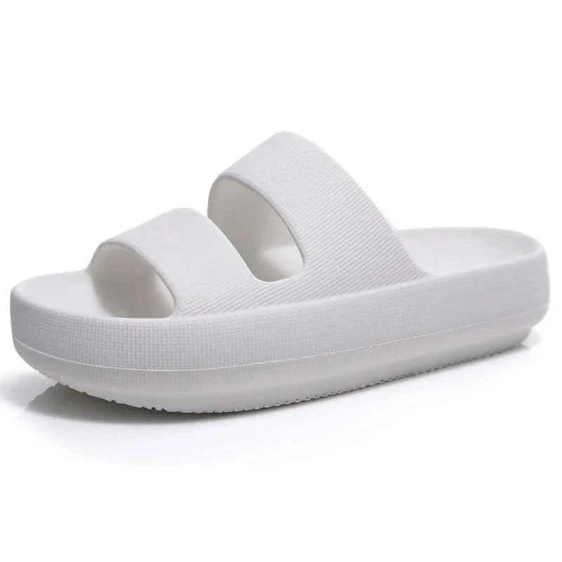 Papete Nuvem Chinelo Feminino Branco - Estilo.E