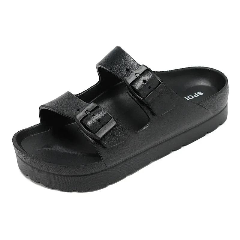 Papete Birken Feminino Fivela Preto - Estilo.E