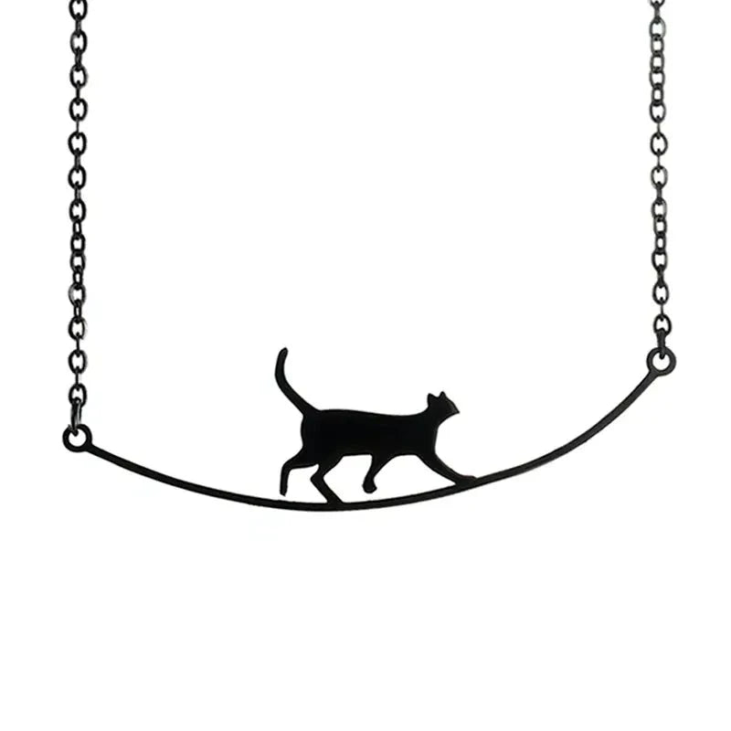 Colar Passeio de Gato Preto - Estilo.e