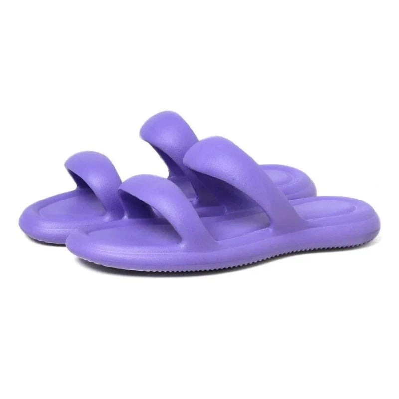 Chinelo Flatform Nuvem Soft Roxo - Estilo.E