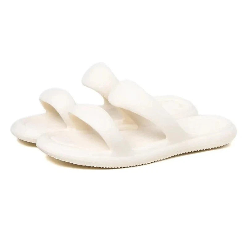 Chinelo Flatform Nuvem Soft Branco Off - Estilo.E