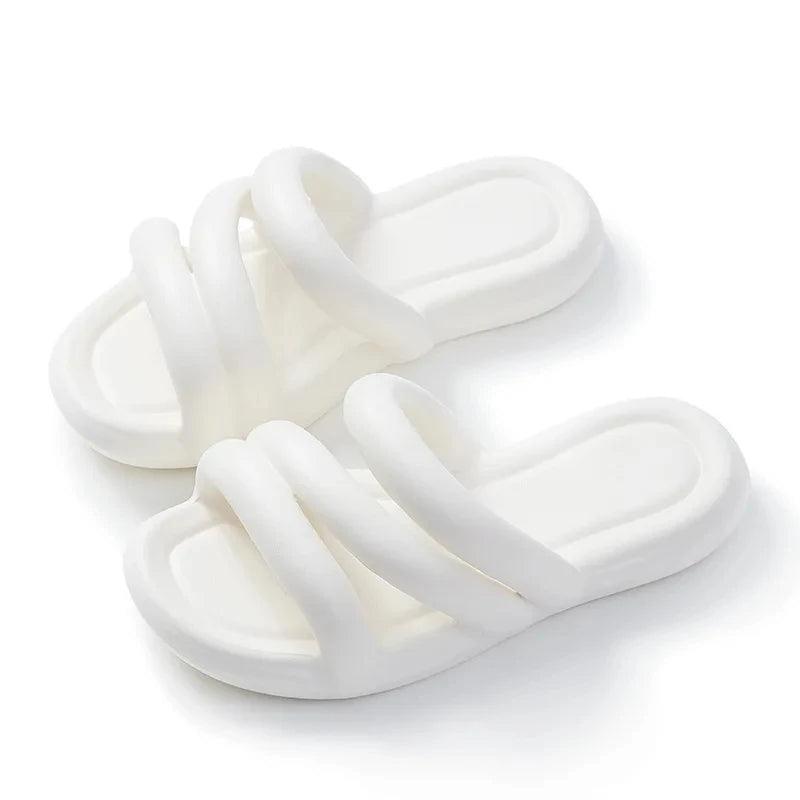 Chinelo Flatform Nuvem Feminino Branco - Estilo.E