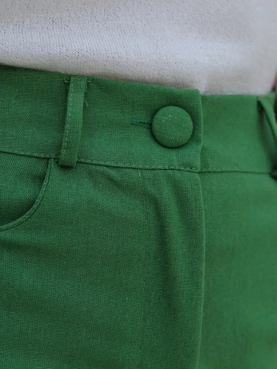 Calça Feminina de Linho Básica Verde - EstiloE, Calça Skinny, Calça Reta Feminina, Calça Feminina Casual, Calça Feminina, Calça de Linho Feminina, Calça de Linho Verde