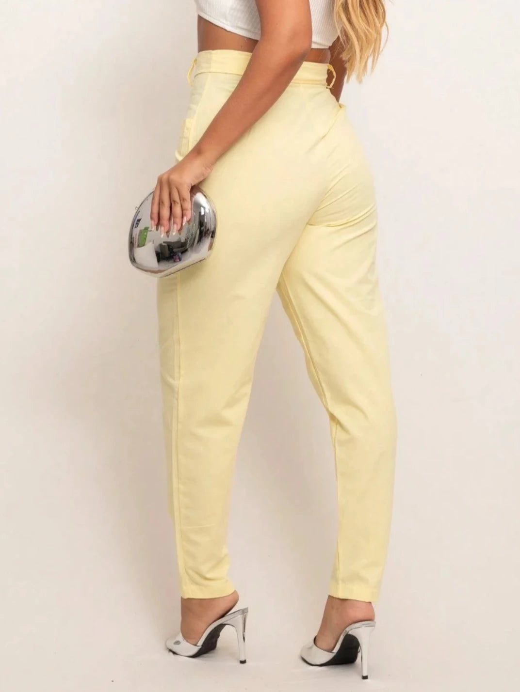 Calça de Linho Feminina Candy Amarelo - EstiloE, Calça Skinny, Calça Reta Feminina, Calça Feminina Casual, Calça Feminina, Calça de Linho Feminina, Calça de Linho Amarelo