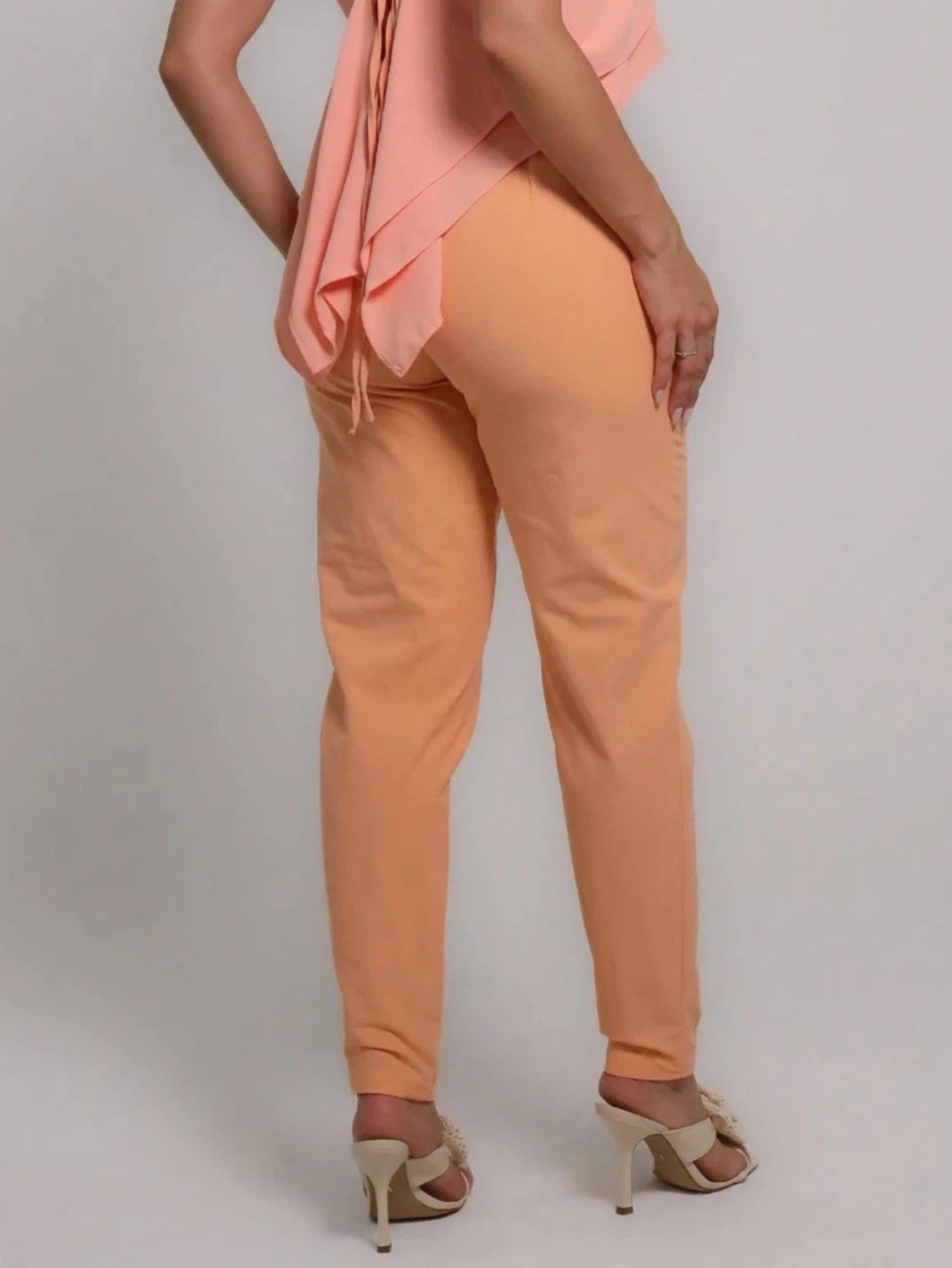 Calça de Linho Feminina Candy Laranja - EstiloE, Calça Skinny, Calça Reta Feminina, Calça Feminina Casual, Calça Feminina, Calça de Linho Feminina, Calça de Linho Laranja