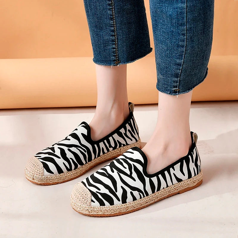 Sapatilha Loafer Aimal Print Zebra - Estilo.E