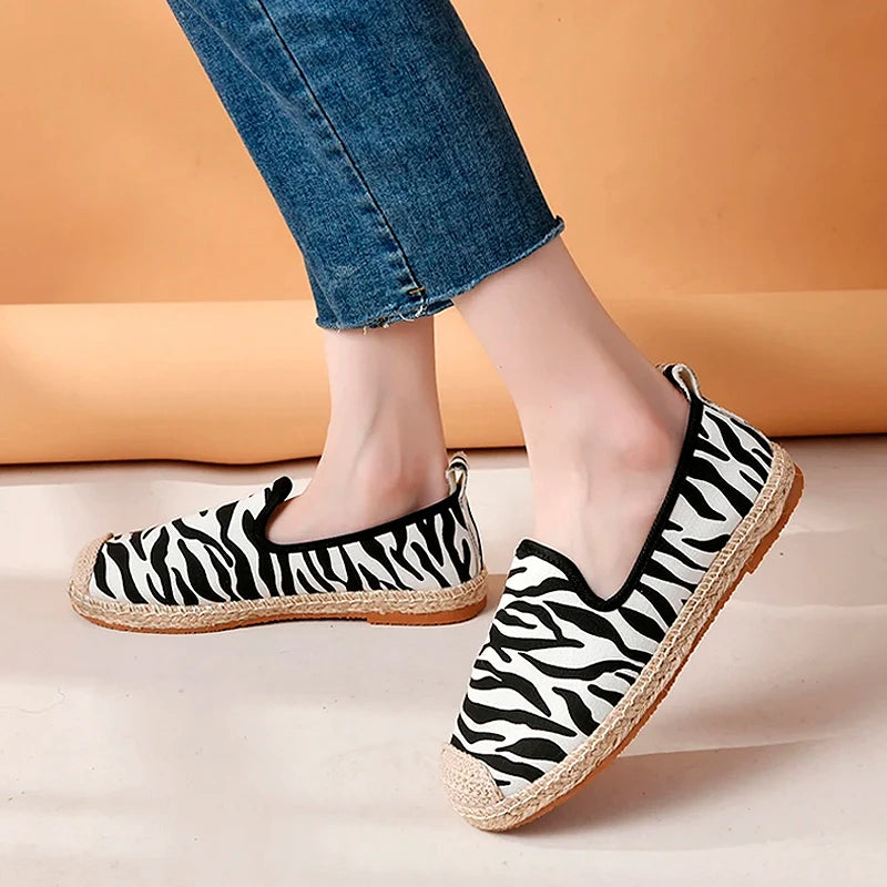 Sapatilha Loafer Aimal Print Zebra - Estilo.E