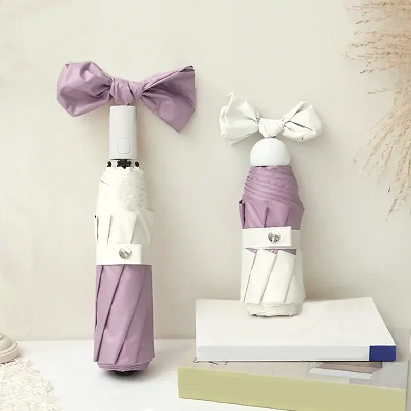 Sombrinha Automática Bicolor Lilac - Estilo.E, Sombrinha, Sombrinha Automática, Sombrinha com Proteção Solar, Sombrinha Mini, Mini Guarda Chuva, Sombrinha Pequena, Guarda Chuva de Bolsa, Sombrinha de Chuva