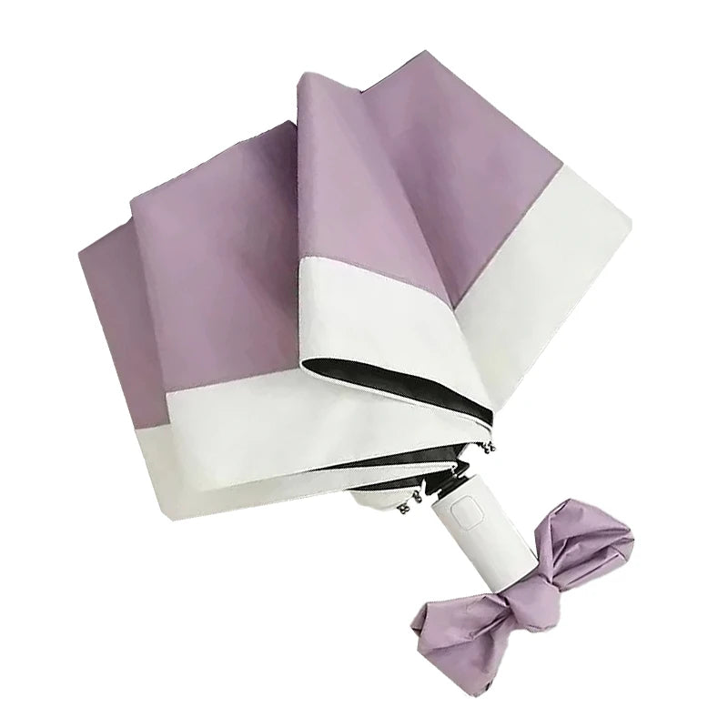Sombrinha Automática Bicolor Lilac Roxo - Estilo.E, Sombrinha, Sombrinha Automática, Sombrinha com Proteção Solar, Sombrinha Mini, Mini Guarda Chuva, Sombrinha Pequena, Guarda Chuva de Bolsa, Sombrinha de Chuva