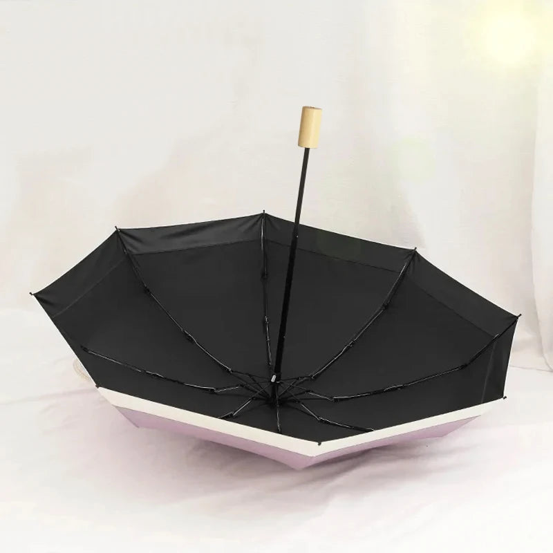 Sombrinha Manual Bicolor Lilac - Estilo.E, Sombrinha, Sombrinha Manual, Sombrinha com Proteção Solar, Sombrinha Mini, Mini Guarda Chuva, Sombrinha Pequena, Guarda Chuva de Bolsa, Sombrinha de Chuva