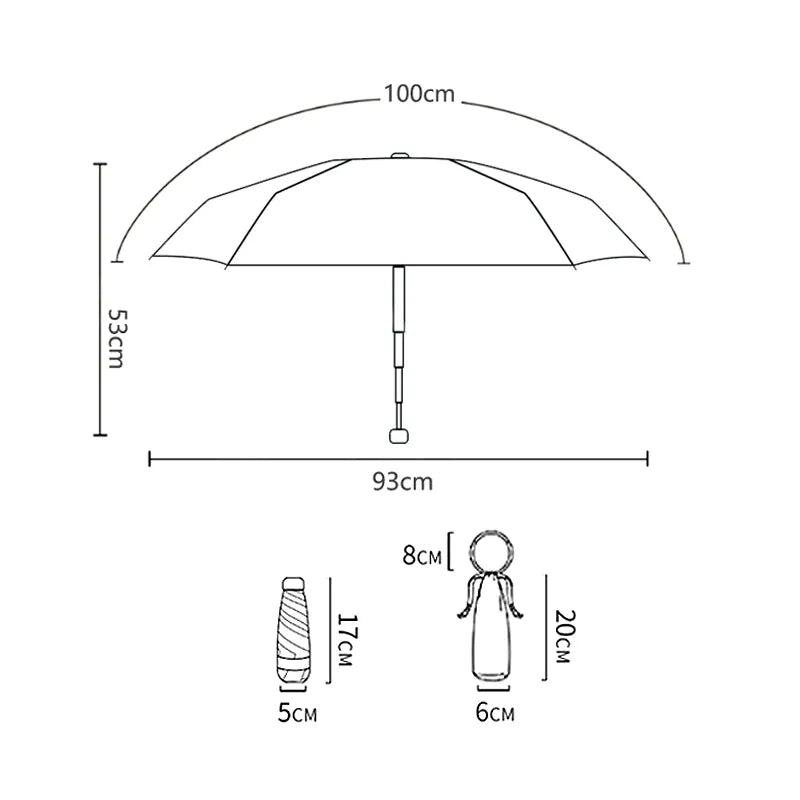 Sombrinha Mini Argola - Estilo.E, Sombrinha, Sombrinha com Proteção Solar, Sombrinha Mini, Mini Guarda Chuva, Sombrinha Pequena, Guarda Chuva de Bolsa, Sombrinha de Chuva