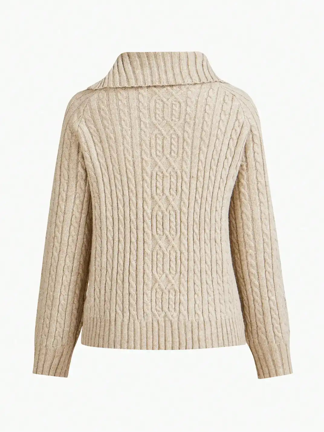 Suéter Feminino Tricot Gola Assimétrica Botões - EstiloE, Suéter Feminino, Suéter Tricot, Tricô Feminino, Suéter Elegante, Suéter de Lã, Blusão Feminino, Blusa de Tricot, Suéter Gola Alta, Tricot Gola Alta, Suéter Lã Tranças