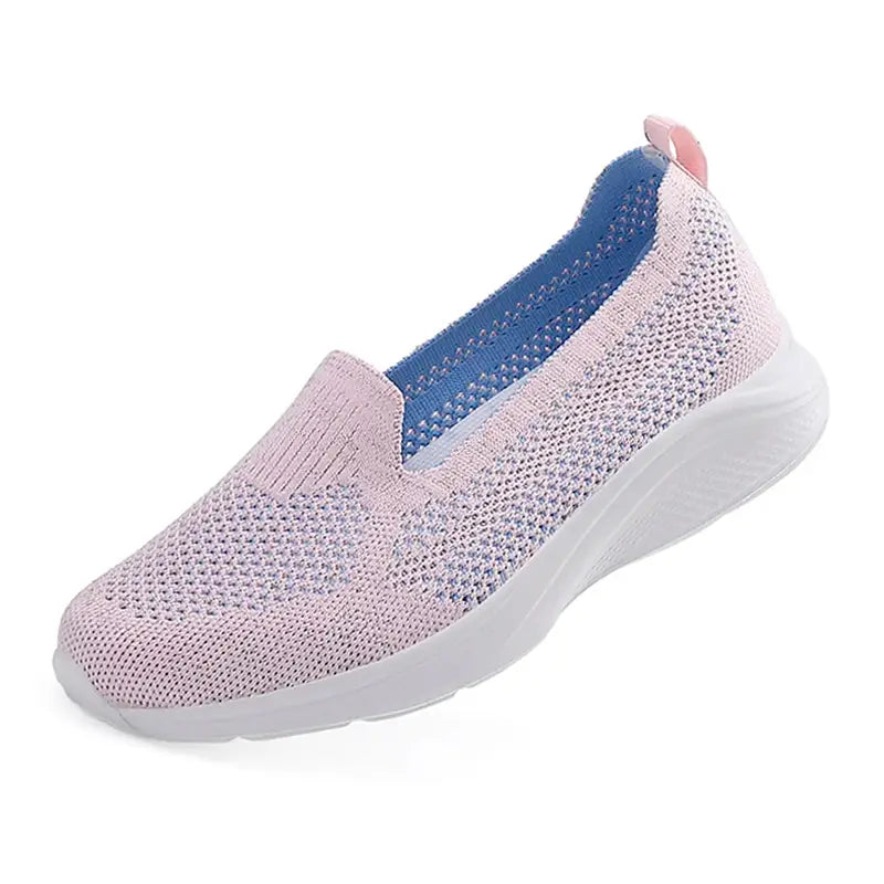 Tênis Feminino Casual Bicolor  Rosa/Lilás - Estilo.e