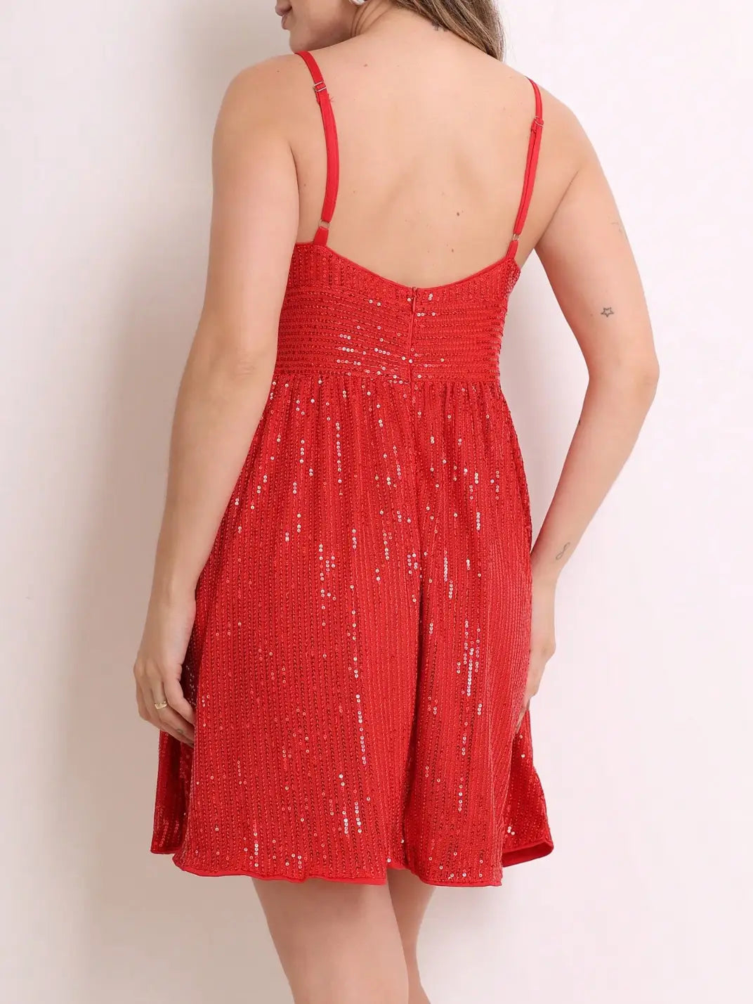 Vestido Curto Paetê Franzido Vermelho EstiloE, Vestido Feminino, Vestido Curto, Vestido Elegante, Vestido Alcinha, Vestido Soltinho, Vestido Vermelho, Vestido de Festa, Vestido Franzido, Vestido Paetê, Vestido de Alcinha, Vestido Curto Vermelho