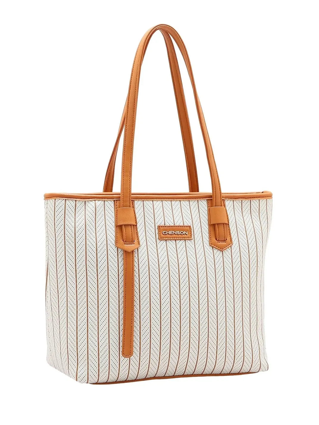 Bolsa Grande Listras Supreme Bege - EstiloE, Bolsa de Ombro, Bolsa Grande, Bolsa Grande Feminina, Bolsa Casual, Bolsa Feminina, Bolsa Elegante