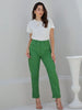 Calça Feminina de Linho Básica Verde - EstiloE, Calça Skinny, Calça Reta Feminina, Calça Feminina Casual, Calça Feminina, Calça de Linho Feminina, Calça de Linho Verde